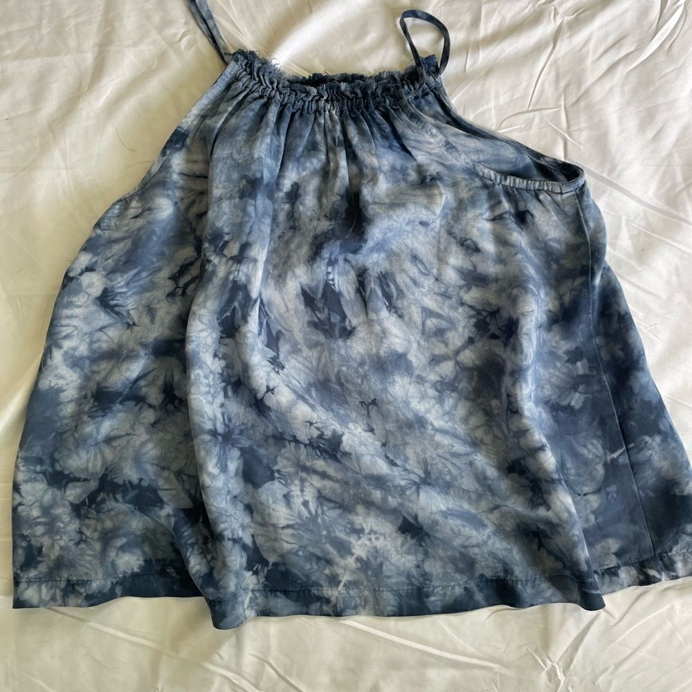 Bella Dahl Girl Blue Tie Dye Sleeveless Top Size Girl 14